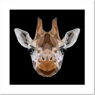 Giraffe Low Poly Art Posters and Art